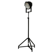 Vloerlamp koplamp zwart op statief ⌀22cm h159cm
