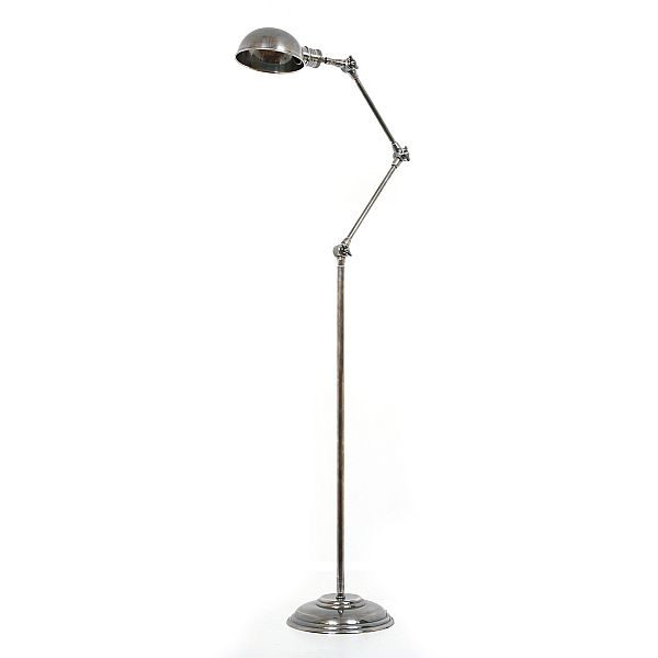Vloerlamp antique silver ⌀17cm h150cm