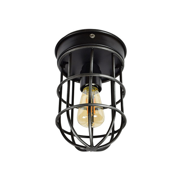 Plafondlamp Barn 12x22 cm vintage black