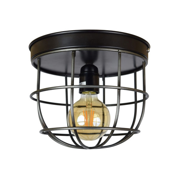 Plafondlamp Barn large 22x21cm vintage black