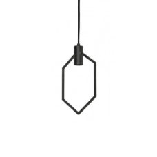 Hanglamp 20x38,5cm AINA mat zwart