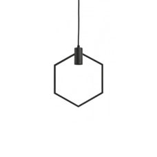 Hanglamp 30x37cm AINA mat zwart