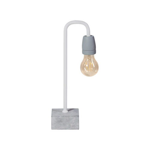 Tafellamp Concrete Bow - wit/grijs