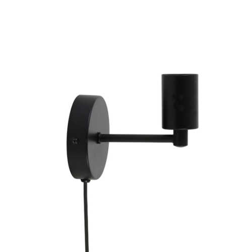 Wandlamp 20x10x12,5cm CORBY mat zwart