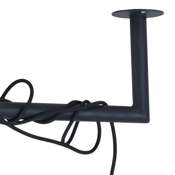 Hanglamp Bar 5-lichts Zwart 120cm