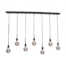 Hanglamp Bulby 7-lichts Zwart