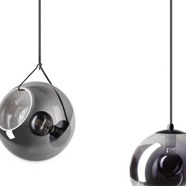 Hanglamp Orb 40cm - Smoke glas