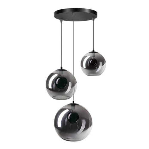 Hanglamp Orb 3-lichts 20/25/30cm - Smoke glas