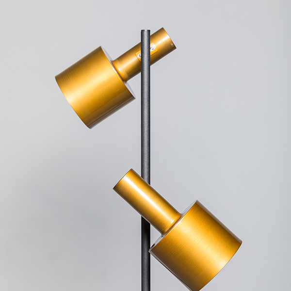 Vloerlamp Sledge 2-lichts - Goud