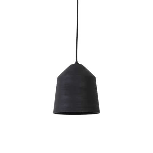 Hanglamp 16x17 cm LILOU mat zwart
