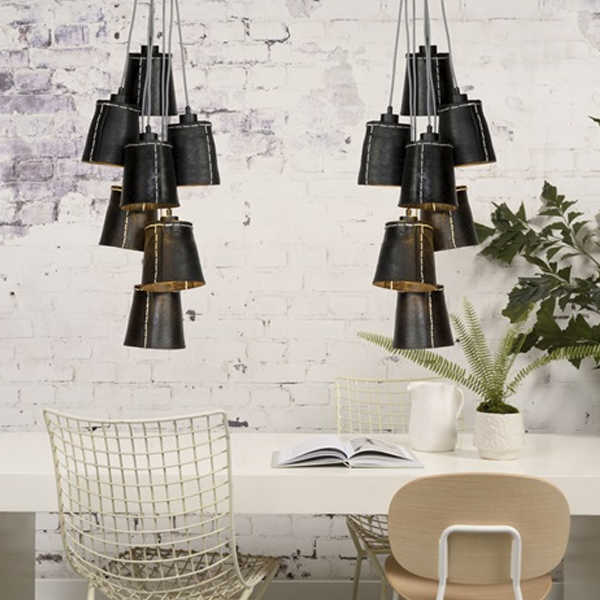 Hanglamp 7-lichts Amazon gerecyclede autoband - Large