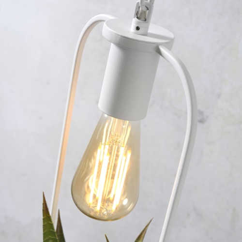 Hanglamp met planthouder Florence - Wit