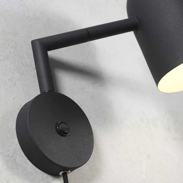 Wandlamp Marseille - Zwart