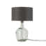 Tafellamp Murano glas + eco linnen kap - Donkergrijs