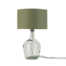 Tafellamp Murano glas + eco linnen kap - Green Forest