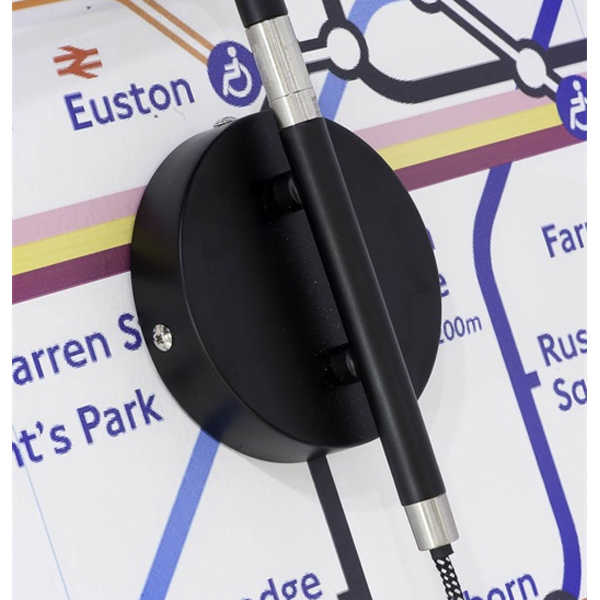 Wandlamp London - Zwart