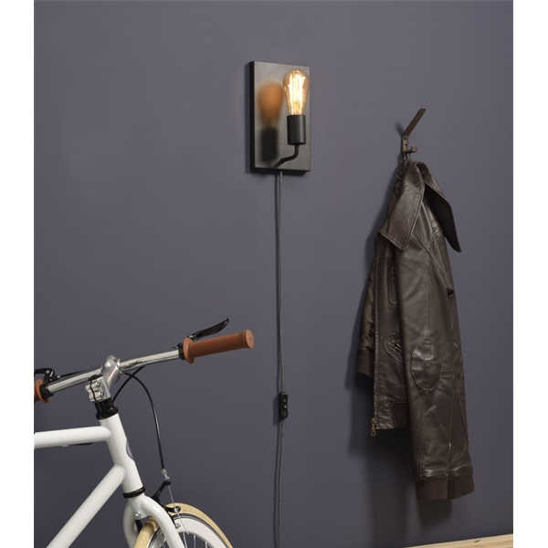 Wandlamp Madrid L - Zwart