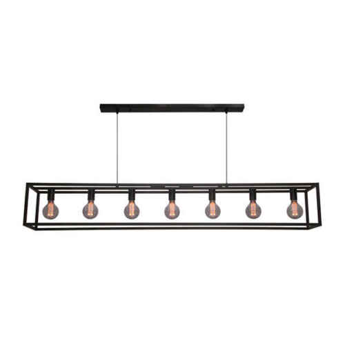 Hanglamp 7-lichts Esteso - Zwart