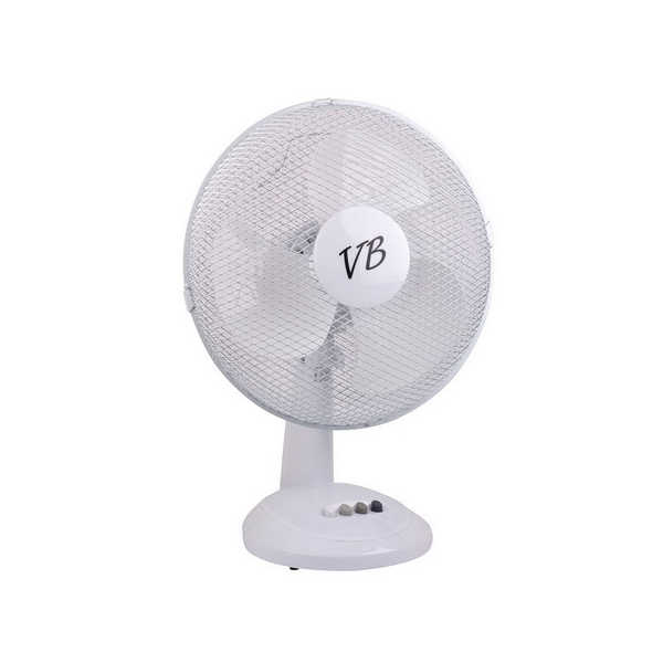 Tafelventilator 3 standen klein 30cm - Wit