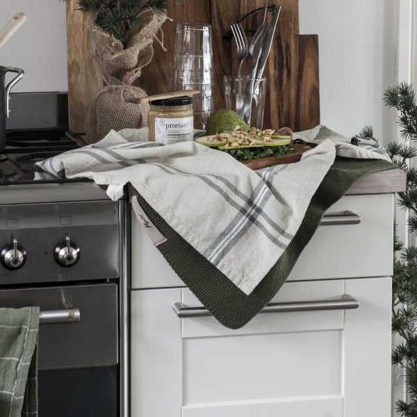 IB Laursen Handdoek Mynte - Dark Green