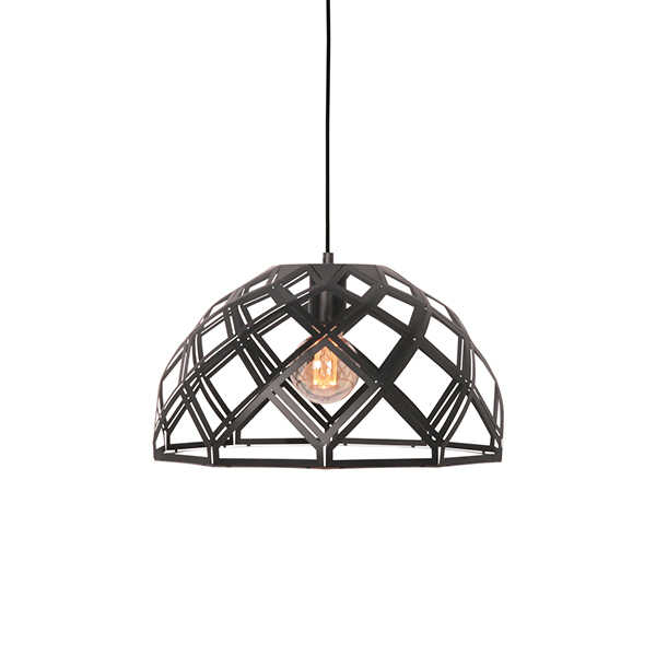 Hanglamp Emma halve bol 40cm - Zwart