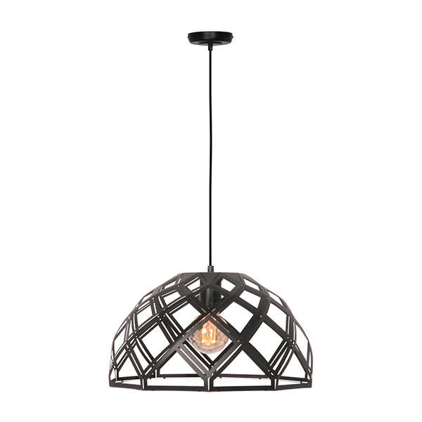 Hanglamp Emma halve bol 40cm - Zwart