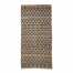 Bloomingville Vloerkleed jute met astec print 140x70cm - Naturel/Zwart