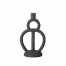 Bloomingville Ornament/kaarsenstandaard Enkel polyresin - Zwart
