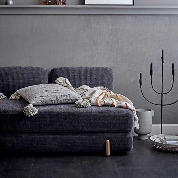 Bloomingville Kaarsenhouder voor 5 kaarsen - Zwart Metaal