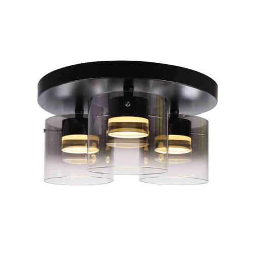 Plafondlamp Salerno 3-lichts LED - Mat Zwart