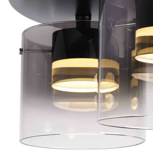 Plafondlamp Salerno 3-lichts LED - Mat Zwart