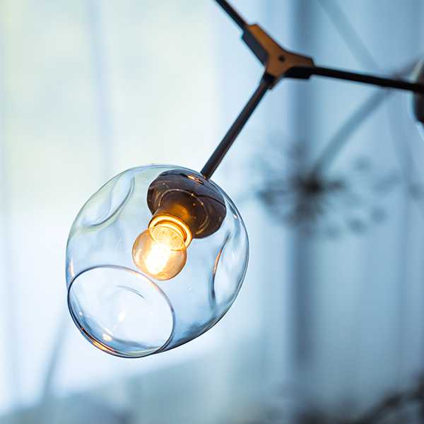 Plafondlamp Lime 3-lichts - Zwart met smoke glas