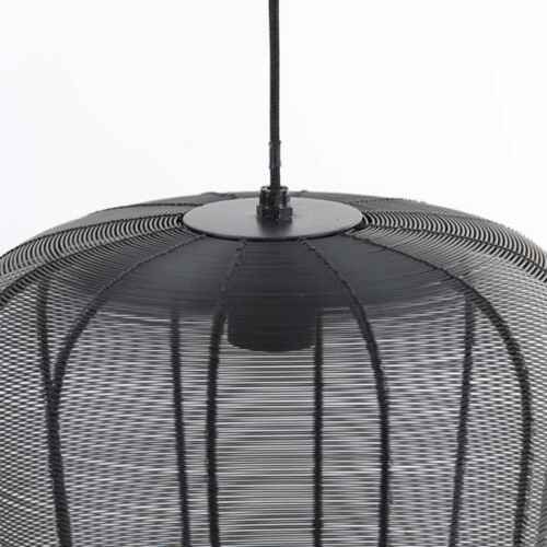 Hanglamp 28x30cm ADETA - Mat Zwart