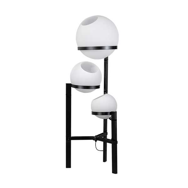 Vloerlamp Orb 3-lichts 140cm - Opaal glas
