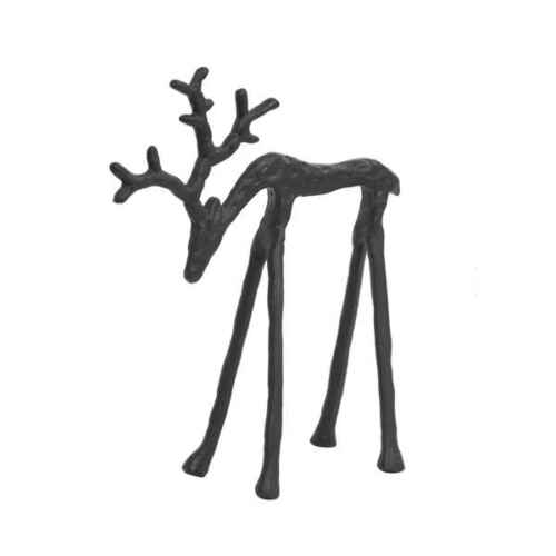 Ornament DEER 25cm hoog - Zwart
