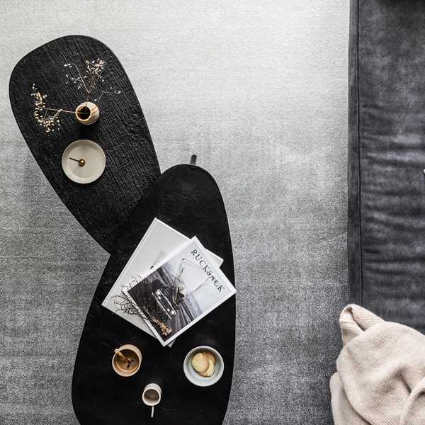 BePureHome Set/2 Triangle bijzettafels - Zwart Nikkel