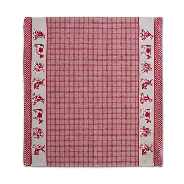 DDDDD Theedoek Dutchie 65x65cm - Rood