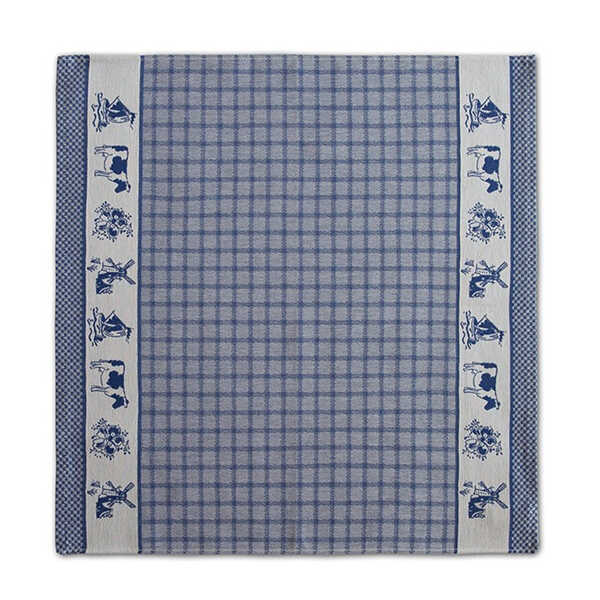DDDDD Theedoek Dutchie 65x65cm - Blauw