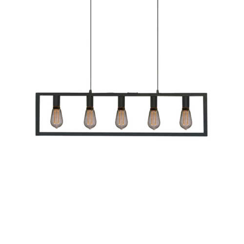 Hanglamp 5-lichts Distesa - Zwart