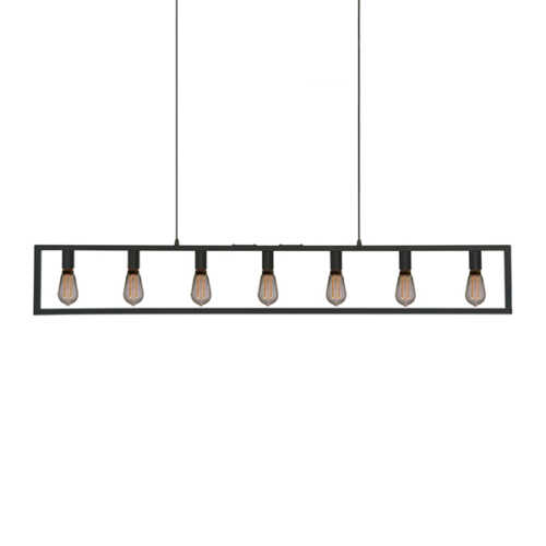 Hanglamp 7-lichts Distesa - Zwart