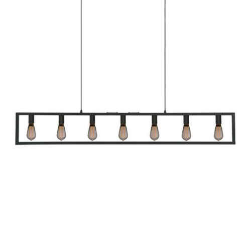 Hanglamp 7-lichts Distesa - Zwart