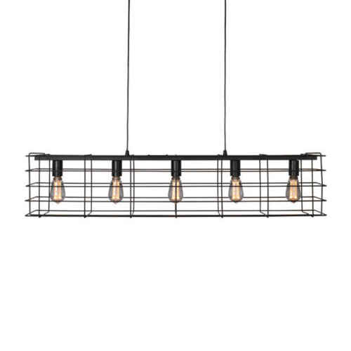 Hanglamp 5-lichts Squalo - Zwart