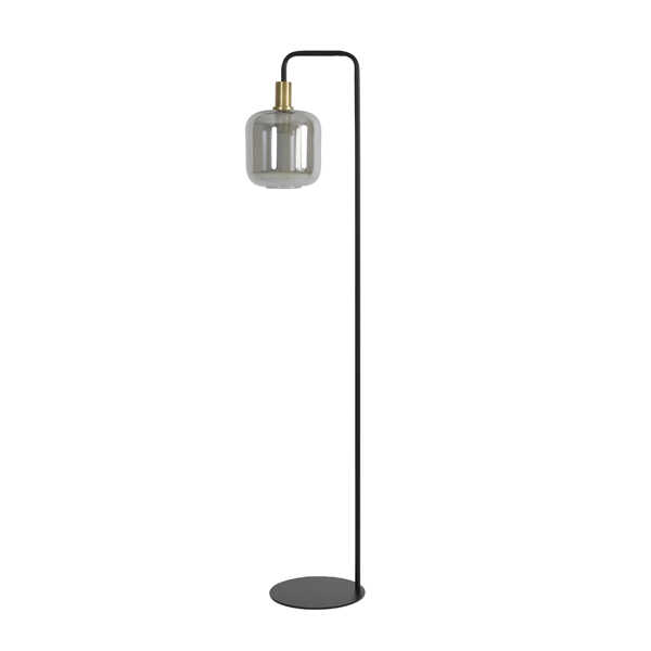 Vloerlamp LEKAR 155cm - Antiek Brons/Smoke glas