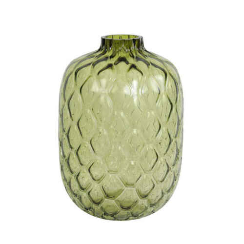 Vaas 29x42cm CARINO glas - Olijf groen