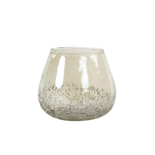 Theelicht 14x14cm PARATA glas - Smoke