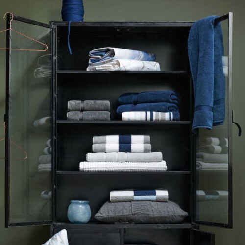 Vandyck ONTARIO Gastendoek (40x60cm) - Jeans Blue