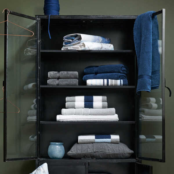 Vandyck ONTARIO Gastendoek (40x60cm) - Jeans Blue