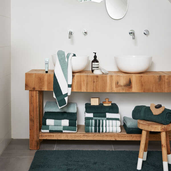 Vandyck VANCOUVER Handdoek (68x127cm) - Earth Green