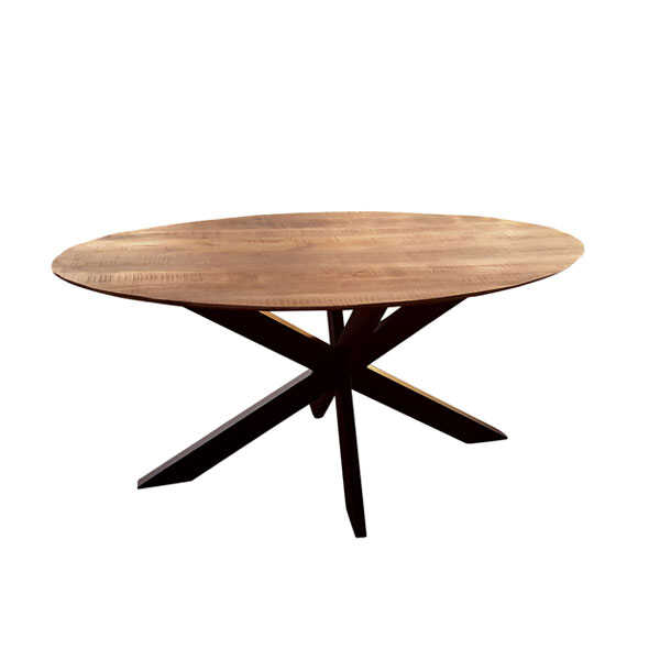 Eettafel ovaal Jeffrey met verjongd blad - 210cm