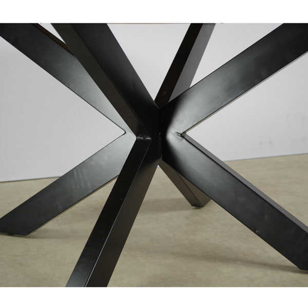 Eettafel rond Jeffrey met verjongd blad - 150cm